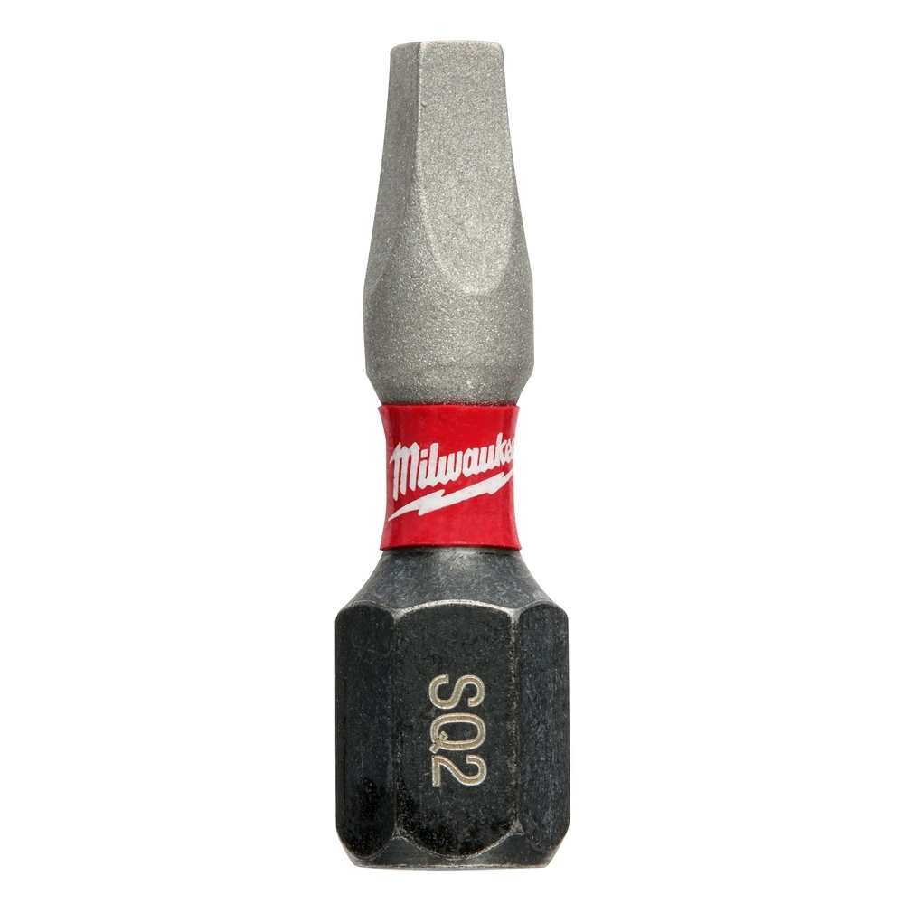 48-32-4605 Shockwave Impact Duty Impact Insert Bit, #2 Square Point, 1 in OAL, 1/4 in, Alloy Steel