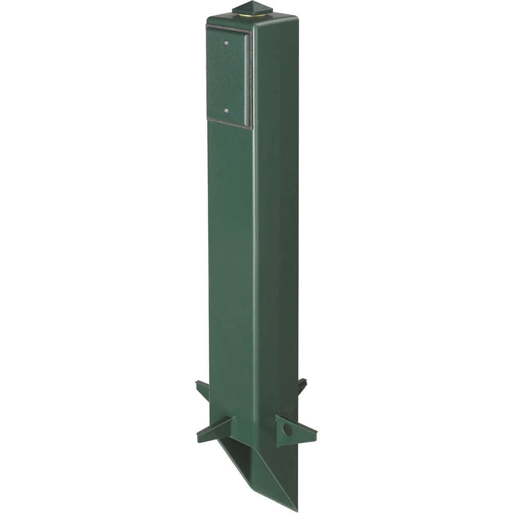 GP26G Gard-N-Post GP Series Low Profile Fixture Support With GP26GGC Grounding Clip, 26 in L x 3.361 in W x 3.361 in H, In-Ground Mount, 2 Outlets, Plastic