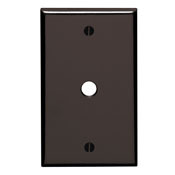 85013 Standard Size Wallplate, 1 Gang, 2-3/4 in W, Thermoset, Box Mount