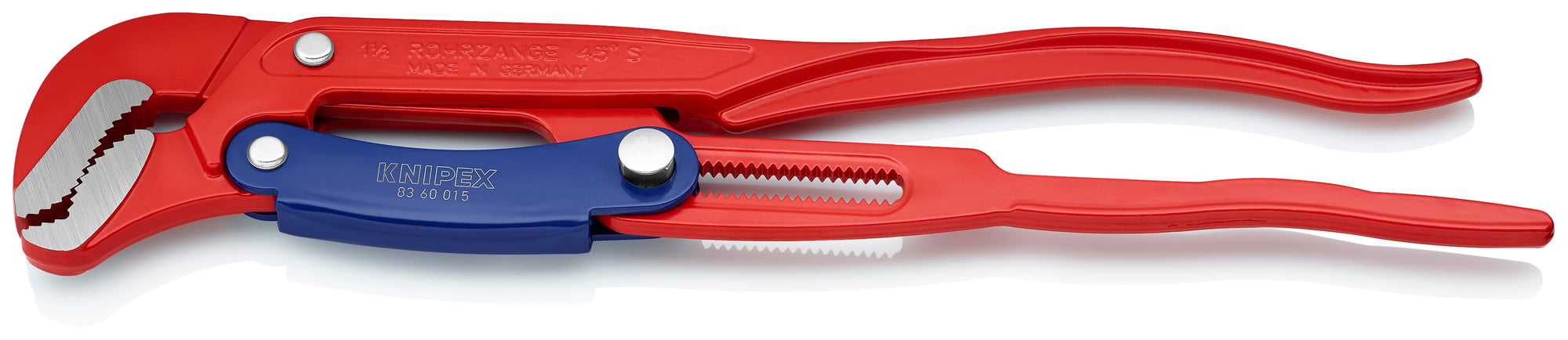 Rapid Adjustment Swedish Pipe Wrench-S-Type, 16 1/2 in., Bare Handles