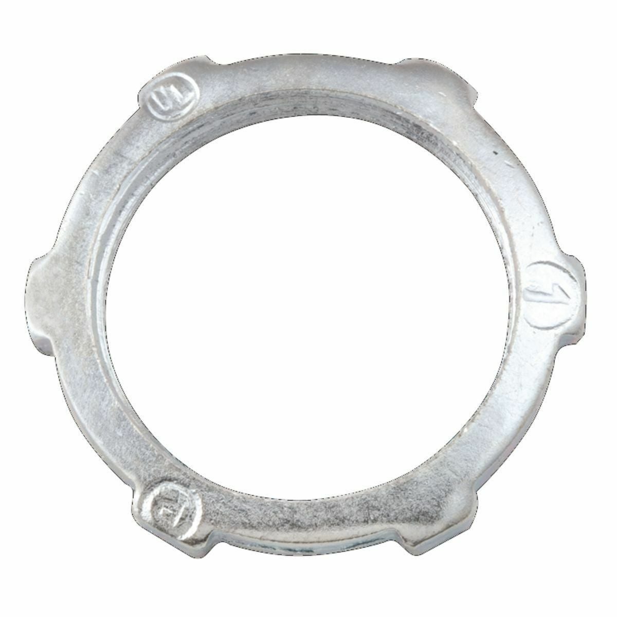 1004 Conduit Locknut, 1 in, For Use With IMC/Rigid Conduit, Steel, Electro-Plated Zinc