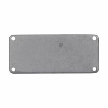 RSP0 Blank Hub Plate, Feraloy Iron Alloy, Aluminum Acrylic Painted/Electro-Galvanized