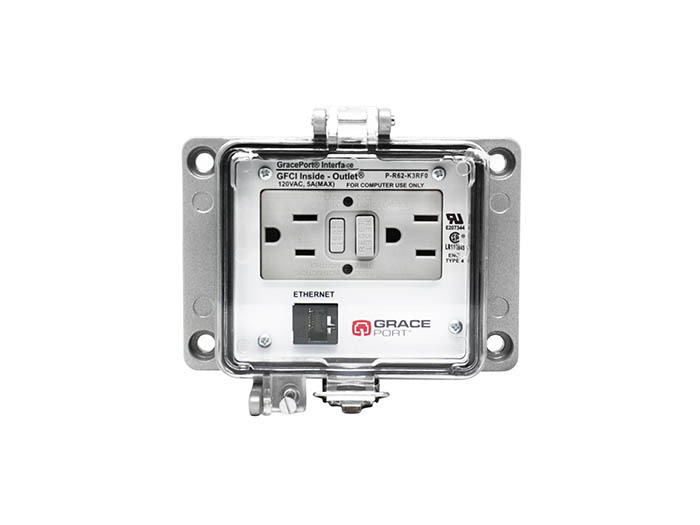 P-R62-K3RF0 Bulkhead Computer Port Connector Interface, Plastic Housing
