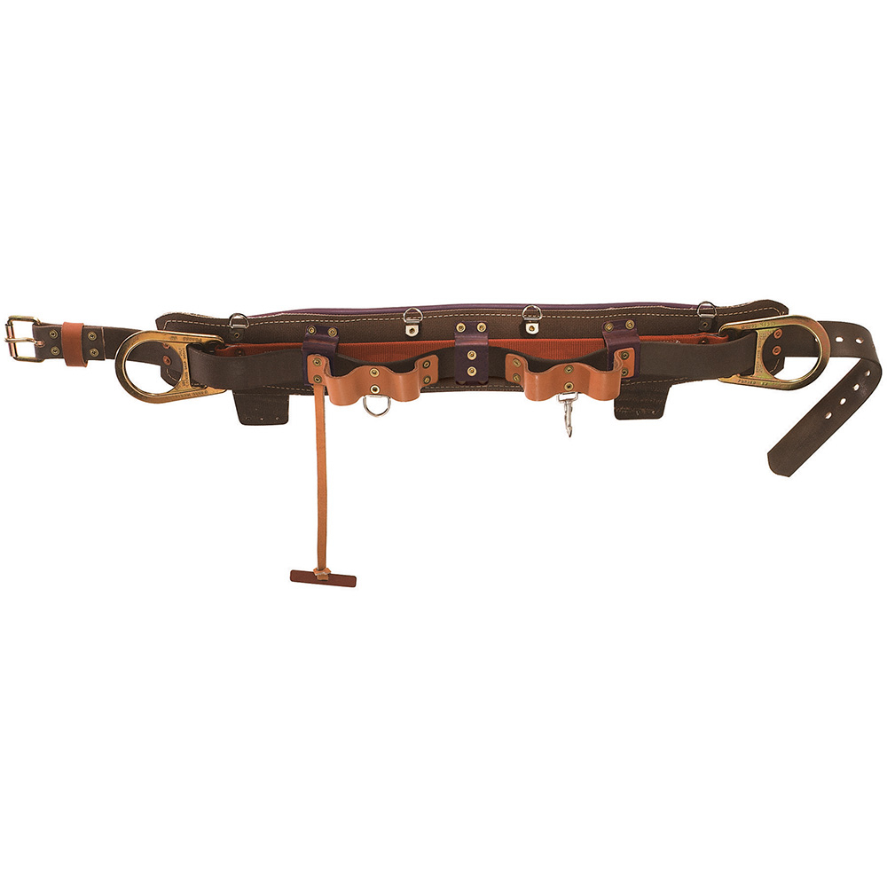 5282N-26D 5282N Body Belt, 2 Pockets, Leather/Nylon/Klein-Kord, Brown