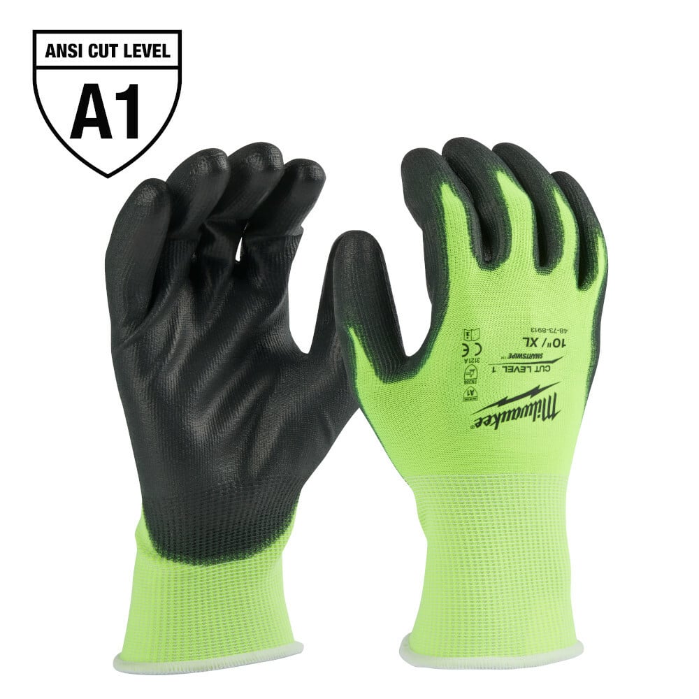 48-73-8913 Breathable Unisex Cut-Resistant Gloves, XL, Resists: Abrasion, Cut, Puncture and Tear, ANSI Cut-Resistance Level: A1, ANSI Puncture-Resistance Level: A1