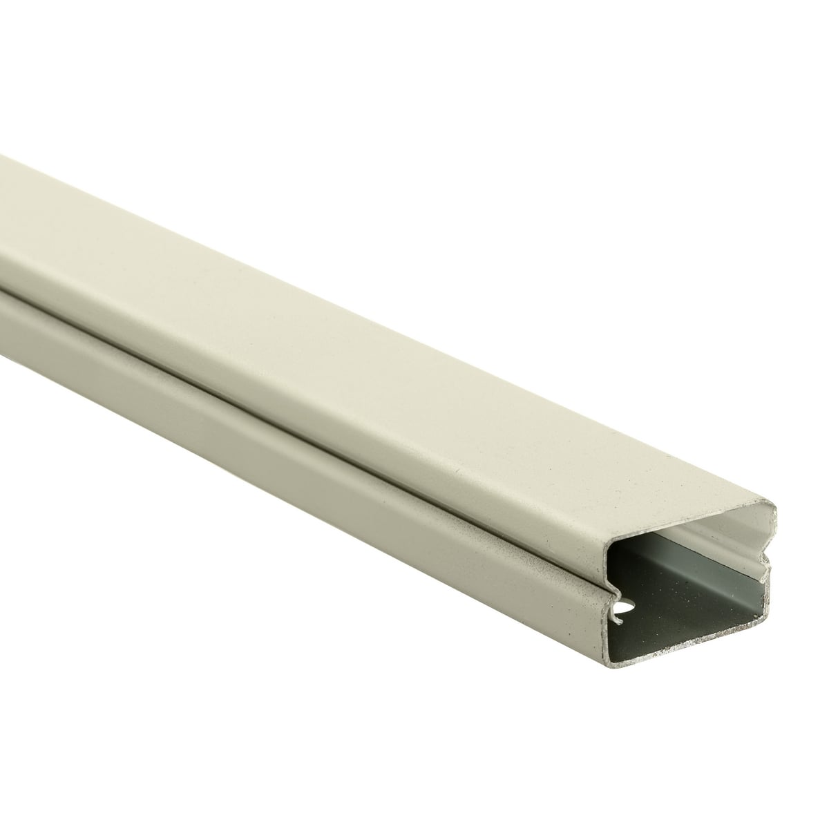 HBL2000BCIV HBL2000 Standard Raceway Base, 5 ft L x 1.31 in W x 0.83 in H, Rolled Steel, Ivory