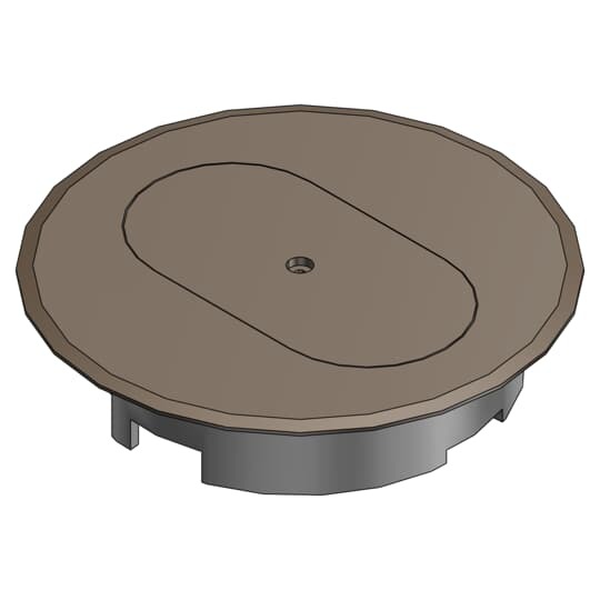 E97DSB Carlon Non-Metallic Floor Box Cover, 5.69 in Dia, Thermoplastic