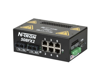 508FX2 Unmanaged Industrial Ethernet Switch, SC 2km 