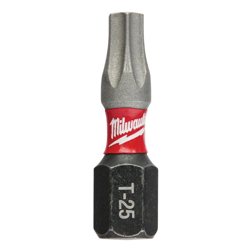 48-32-4136 Shockwave Impact Duty Impact Insert Bit, T25 Torx Point, 1 in OAL, 1/4 in, Proprietary Steel