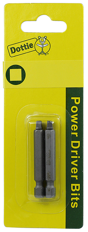 IB2XC 2-Piece Carded Power Bit, #2 Point, 3 in OAL, Steel