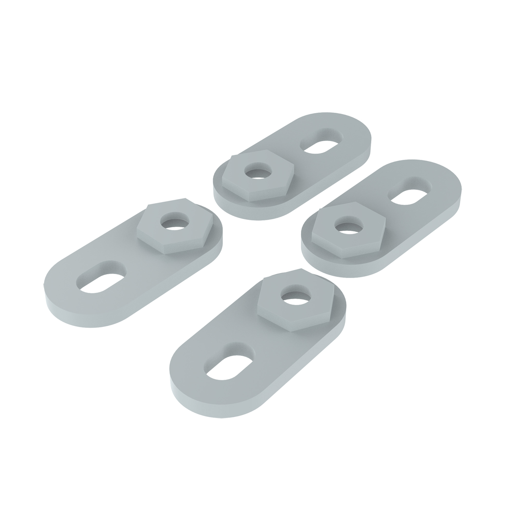 A48MFTHDWK A48Y Mounting Foot Kit, For Use With 18 x 16/20 x 16 in Enclosure, Fiberglass
