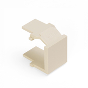 41084-BTB QuickPort High Impact Blank Insert, Snap-Fit Mount, Plastic, Light Almond