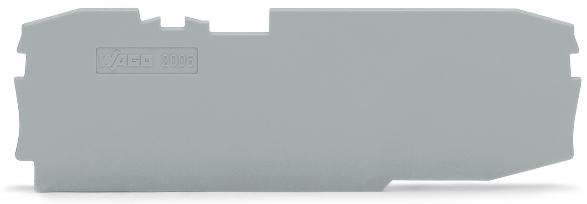 2006-1691 Half Sine End and Intermediate Plate, Polyamide, Gray