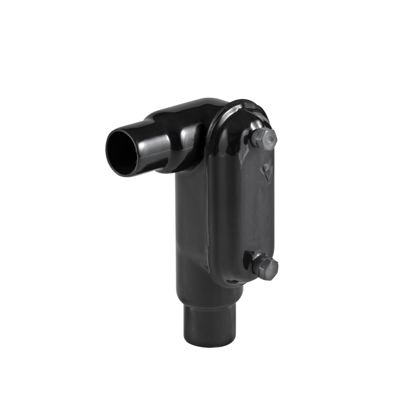PV0500LR18 Type LR Conduit Body With Cover, Screws, 1/2 in Hub, 8, Steel, Galvanized/PVC Coated