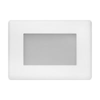 15810COVER Step Light Faceplate Cover, For Use With 15803L/15803LWL LED and 15800 Incandescent Step Lights, Cold Rolled Steel, White