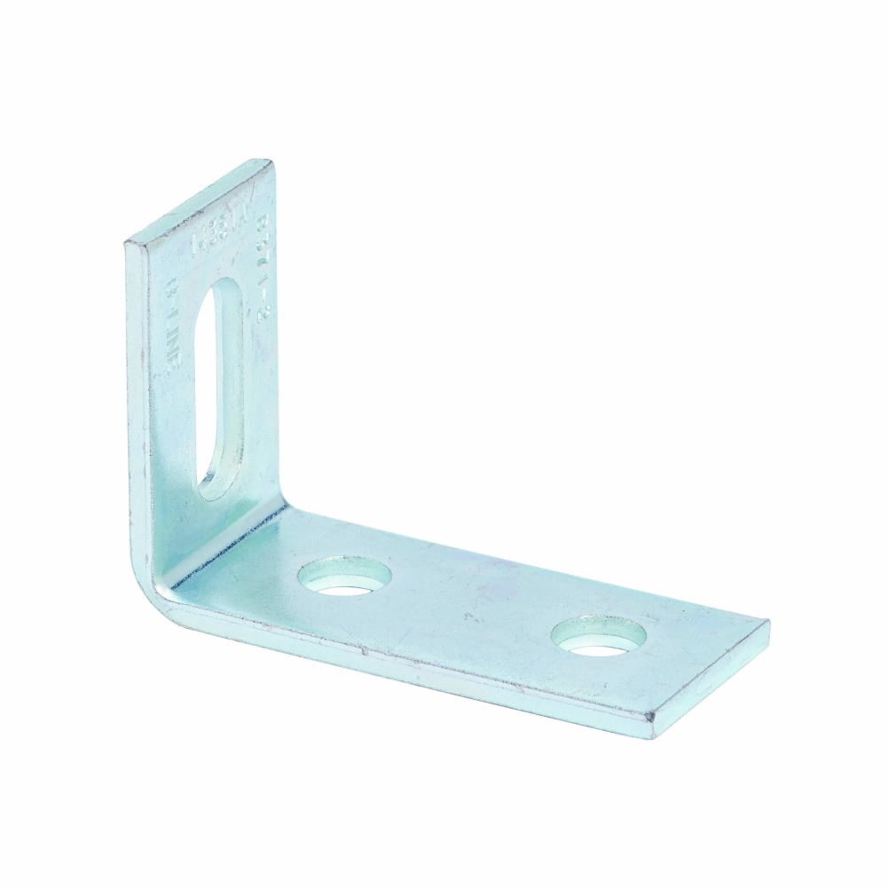 B371-2ZN 90 deg Adjustable Corner Angle, 3 Holes, 3-7/8 in L x 2-5/8 in W x 7/32 in THK, Steel