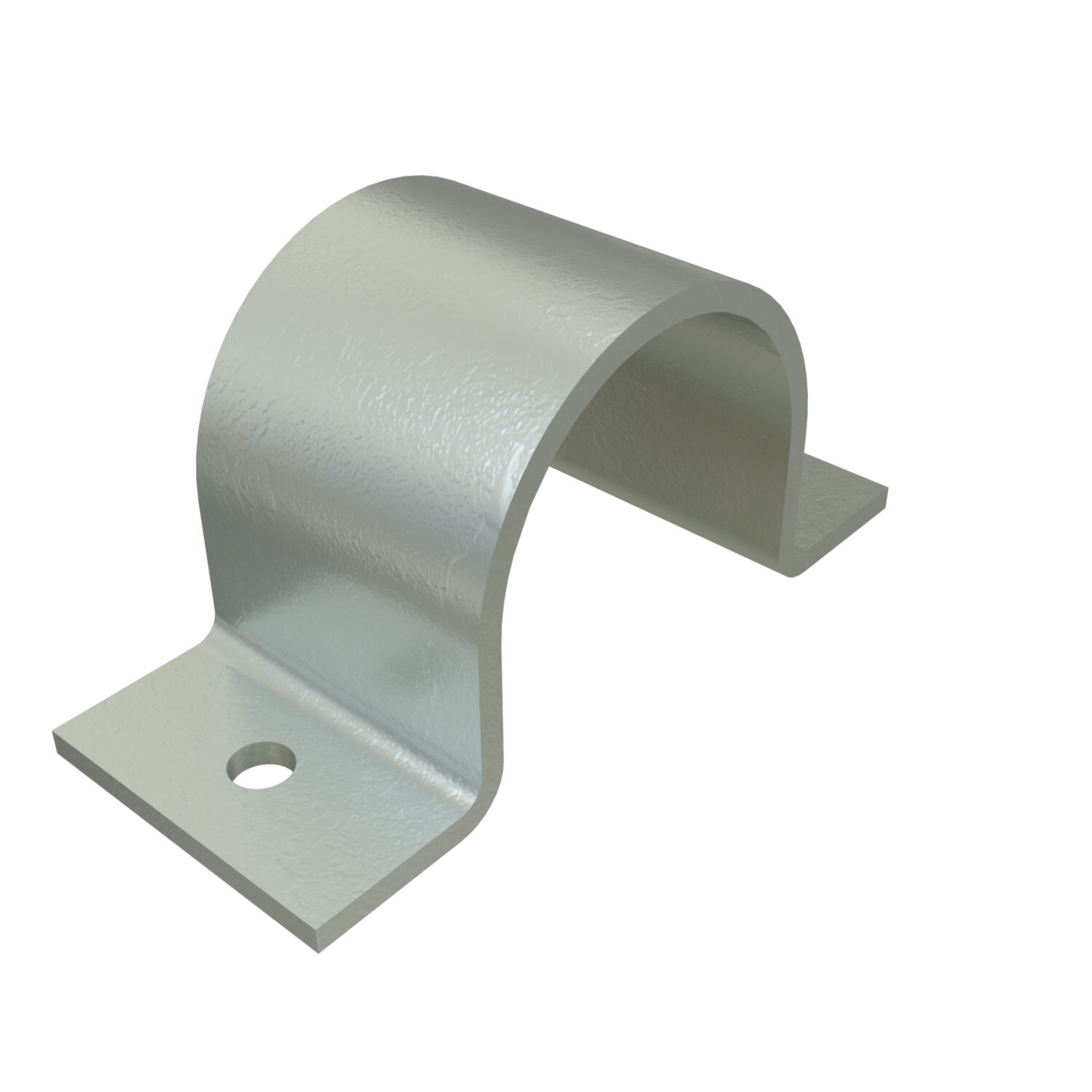 P2558-10-HG 1-Piece Pipe Strap, 3-3/8 in Nominal, 500 lb Load, HRPO Steel