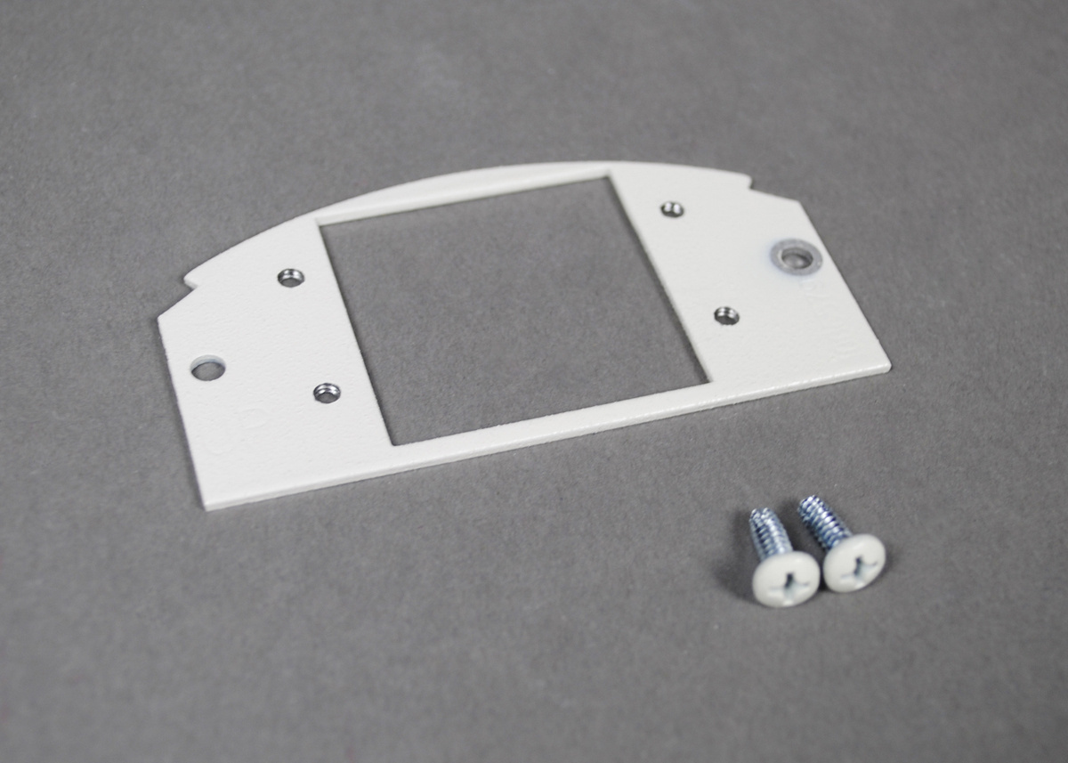 68MAAP Unassembled Device Mounting Plate, 1/2 Gangs
