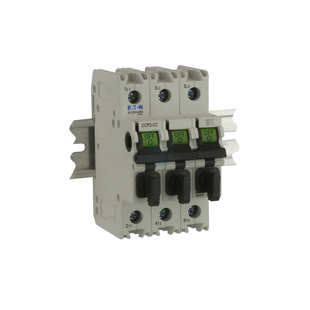 CCP2-3-30M Compact Fused Supplemental Circuit Protector Disconnect Switch, 600 V AC/125 V DC, 30 A, 3 Poles