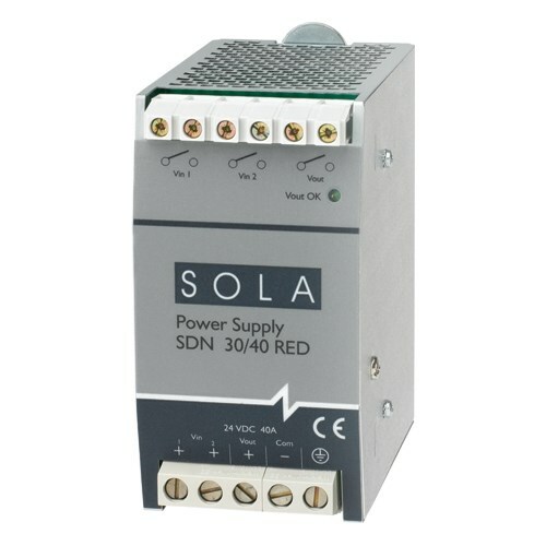 SDN40-24-480C SDN-C Compact Power Supply, 380/480 V AC Input, 24 VDC Output, 960 W Power Rating, 3 x 1.6 A, DIN Rail Mount