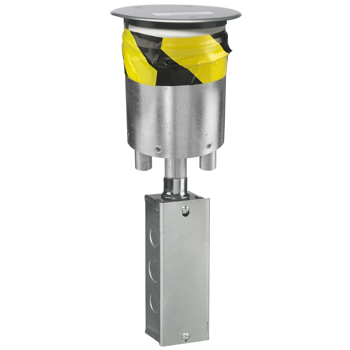 S1R4PTFIT Recessed Standard Sized Poke-Through Unit, 4 in Hole, 5.53 in Dia x 0.06 in THK Cover, 23.5 cu-in Capacity, Assorted Materials