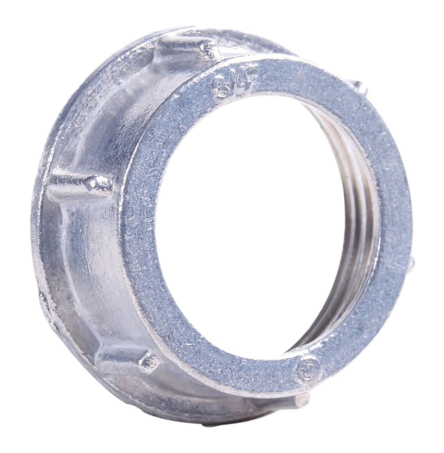 1033 Throat Conduit Bushing, 1 in Trade, Malleable Iron, Zinc Plated