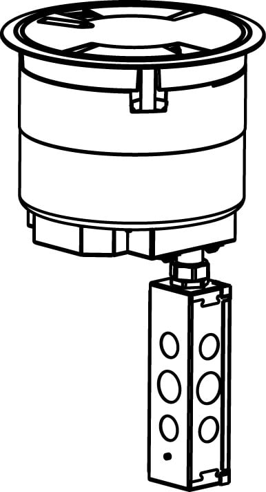 WLK 8IN PREWIRED SURF STYLE ASSEMBLY BK