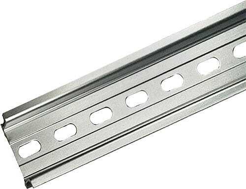 Din Rail, 1 Meter, Steel, Galvanic, Zinc Plating and Passivation