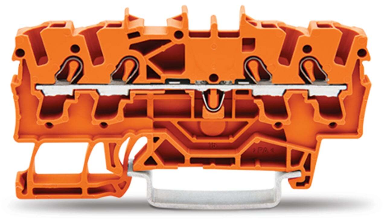 2002-1402 Operating Tool Conductor Terminal Block, 800 V, 24 A, 22 to 12 AWG Wire, 1 Poles, DIN Rail Mount