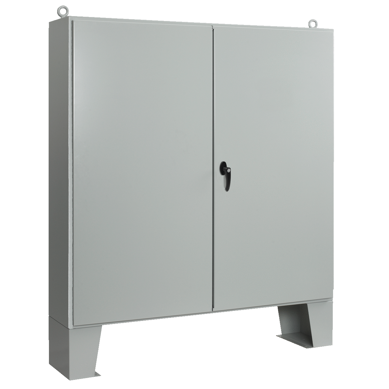 A727220ULP A12L 2-Door Enclosure With Floor Stand, 72.06 in L x 72.06 in W x 20.06 in D, NEMA 12/IP55 NEMA Rating, Steel