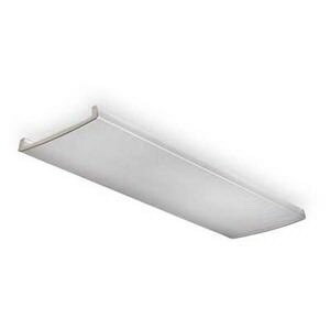 D2LB48 Replacement Lighting Diffuser, 48 in L x 15-3/8 in W x 3 in H, For Use With 4 ft LB Wide Channel Fluorescent Wraparound Fixture, Plastic