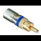 IDEAL, Compression Connector, RCA, Conductor Range: 029 - 042 IN, 20 - 18 AWG Center Solid Conductor, Material: Brass, Finish: Nickel-Plated, Nominal Impedance: 75 OHM, Coaxial Cable Type: RG-6, Bandwidth: 3 GHZ, Dielectric Diameter: 0.175 - 0.183 IN, Overall Jacket Diameter: 0.267 - 0.305 IN