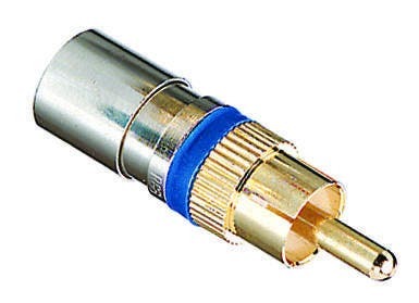 89-580 Type RCA Compression Connector, 20 to 18 AWG Solid RG-6 Cable
