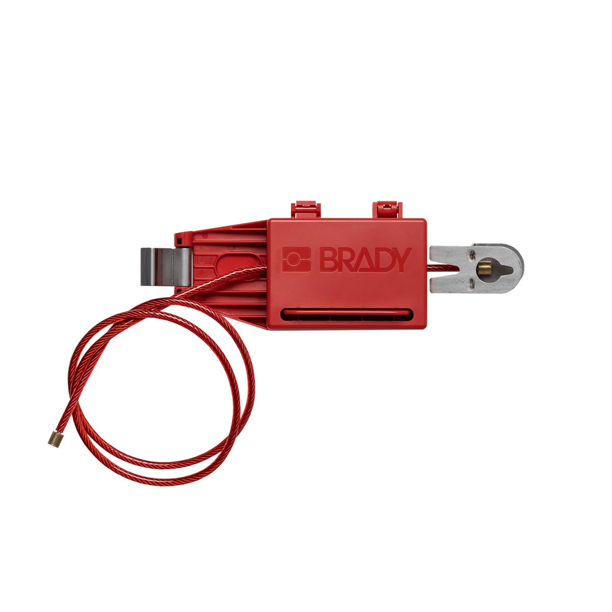 151633 Panel Lockout, 0.19 in Dia x 3.2 ft L Steel Cable, 4 Padlocks, Red, 1/4 in Dia Max Padlock Shackle, LOTO-113 ABS/Stainless Steel Body, ANSI Z244