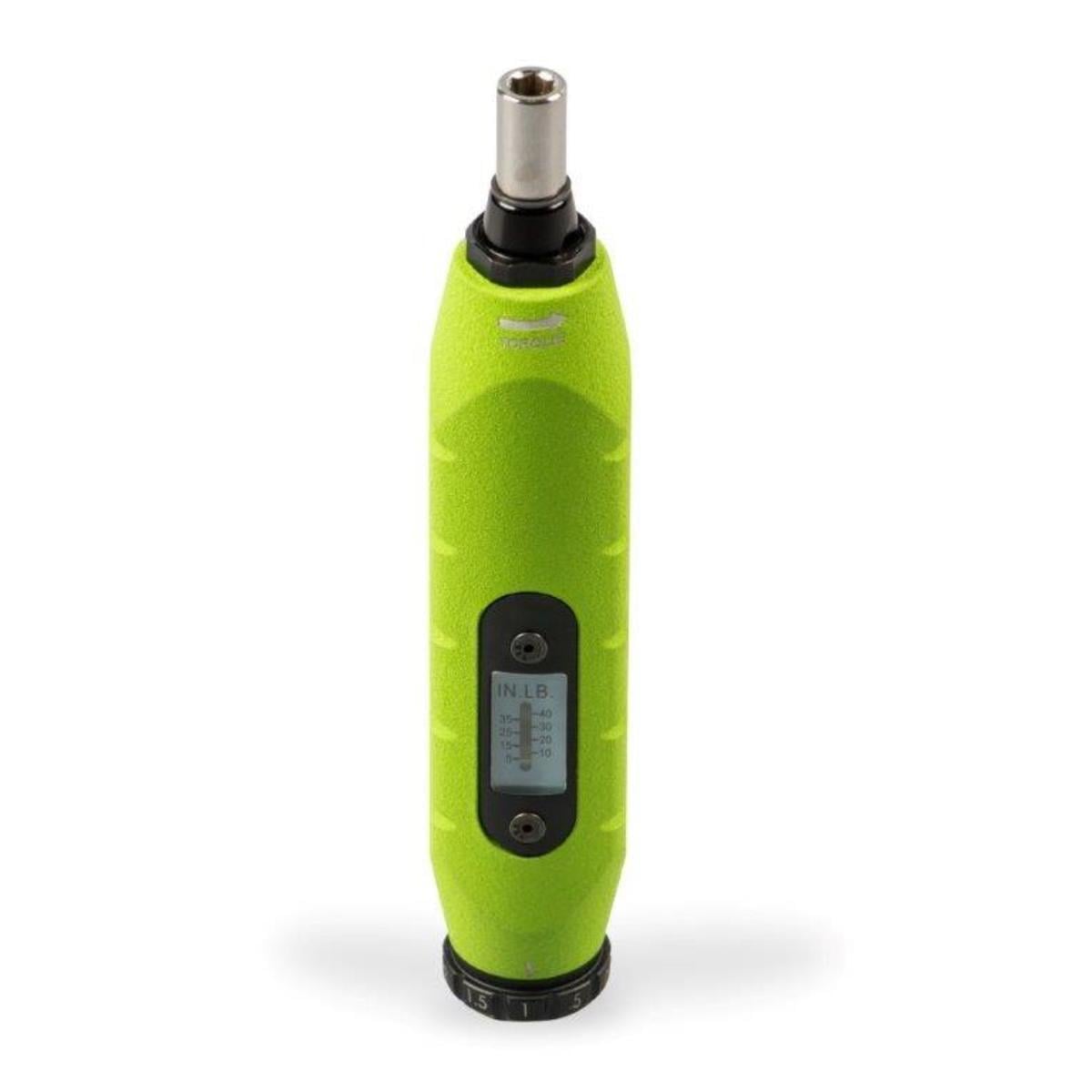 0153-46T Round Shank Torque Screwdriver and Bit Set, 5-1/8 in OAL, 5 to 40 in-lb, Hardened Steel