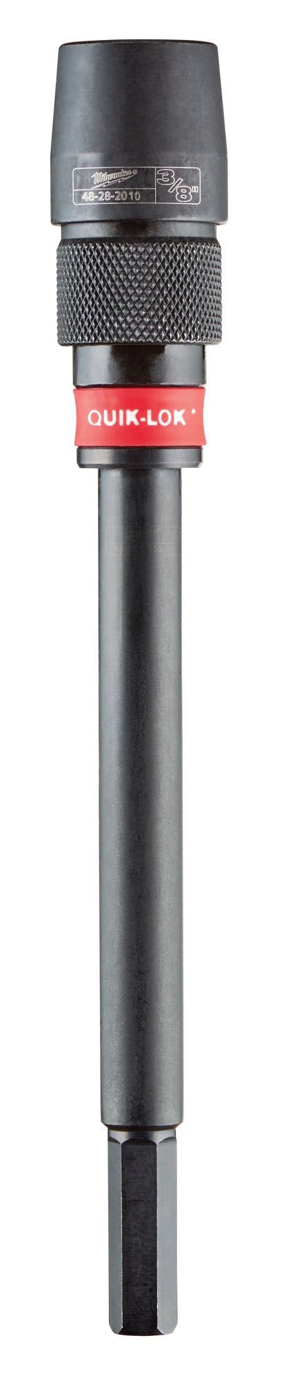48-28-2010 Quik-Lok Quik-Lok Hex Bit Extension, 3/8 in Drive, 3/8 in Shank, 6 in OAL