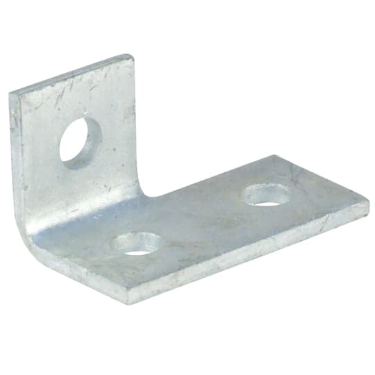 AB260-L Superstrut Left Angle Fitting, 3 Holes, 3-1/2 in L x 1-7/8 in W x 1/4 in THK, Steel