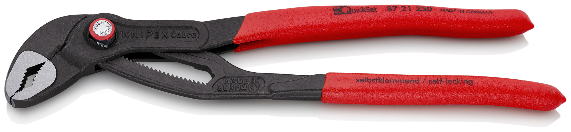 Cobra QuickSet Water Pump Pliers, 10 in., Non-Slip Plastic