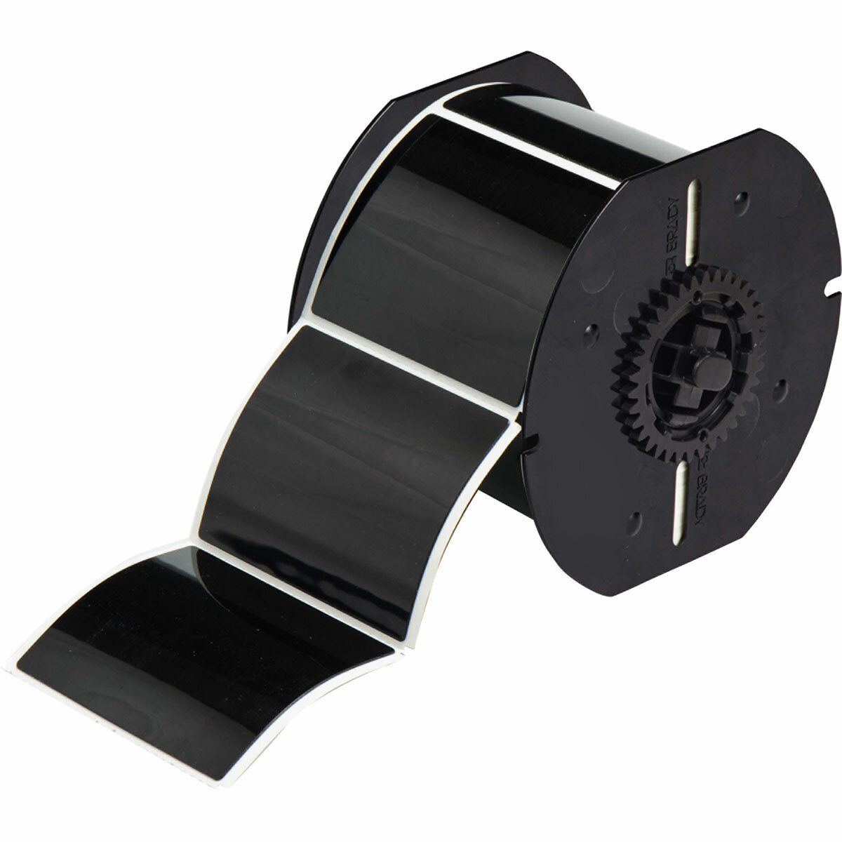 B30EP-177-593-BK B30 Blank Rectangular Printer Label, 2-1/2 in L x 3 in W, Blank Legend, Black, B-593 Polyester