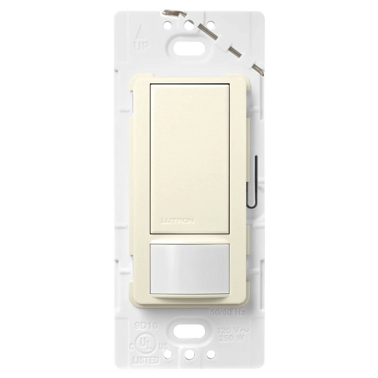 MS-OPS5M-BI Maestro Motion Sensor Switch, 5 Amp Light/3 Amp Fan, 120V, 1 Pole/Multi-Location, Ground or Neutral Required, Biscuit