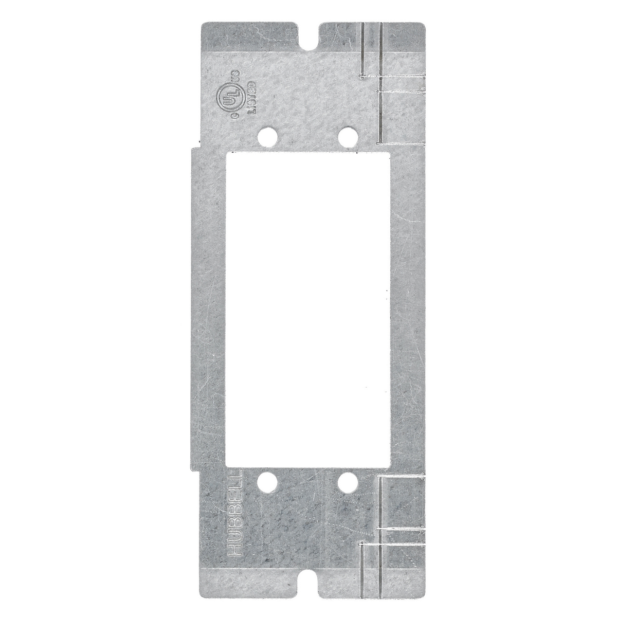 FBMPAAP Mounting Plate With (2) Extron AAP Opening, 2/4/6 Gangs, Galvanized Stamped Steel