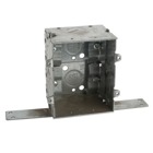 Gangable Switch Box, 12.5 Cubic Inches, 3 Inches Long x 2 Inches Wide x 2-1/2 Inches Deep, 1/2 Inch Knockouts, Pre-Galvanized Steel, Non-Metallic Cable Clamps (C-5) and CV Bracket 7/8 Inches, For use with Non-Metallic Sheathed Cable