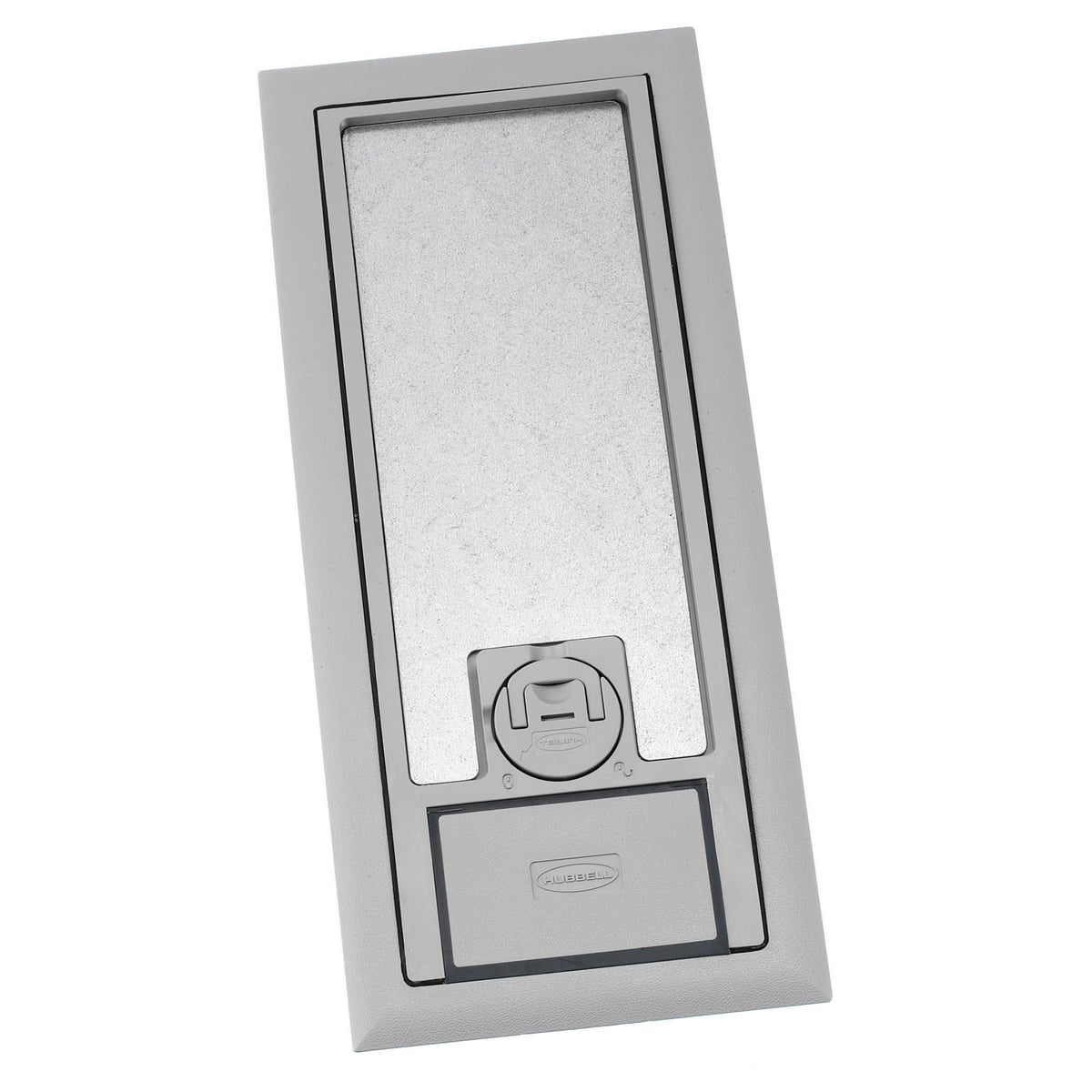 3SFBCGYA Molded Reinforced Standard Floor Box Cover With Carpet Recess, 12.2 in L x 5.52 in W x 0.88 in D, Polycarbonate