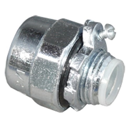 HUB-75B Insulated Throat Straight Conduit Hub With Bonding Screws, 3/4 in, For Use With IMC/Rigid Conduit, Steel, Zinc Electroplated