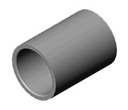 59612 Straight Conduit Coupling, 6 in, For Use With Rigid PVC Conduit, PVC