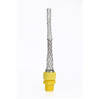 L7286 Wire Mesh Strain Relief Grip, 1 in Trade, 0.81 to 0.94 in Cable Openings, Stainless Steel