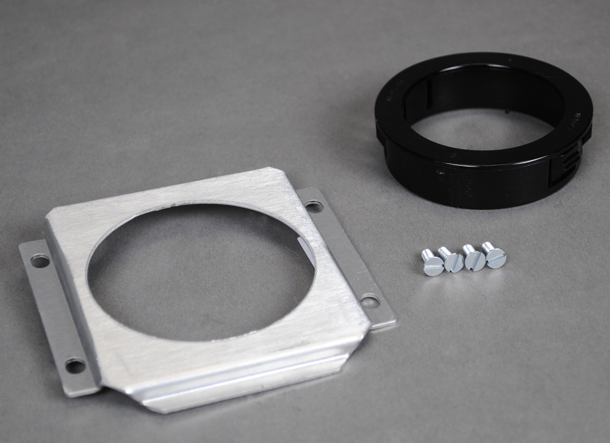 LTF48-2 Unassembled Communication Faceplate, 3-5/16 in L x 3 in W, Aluminum
