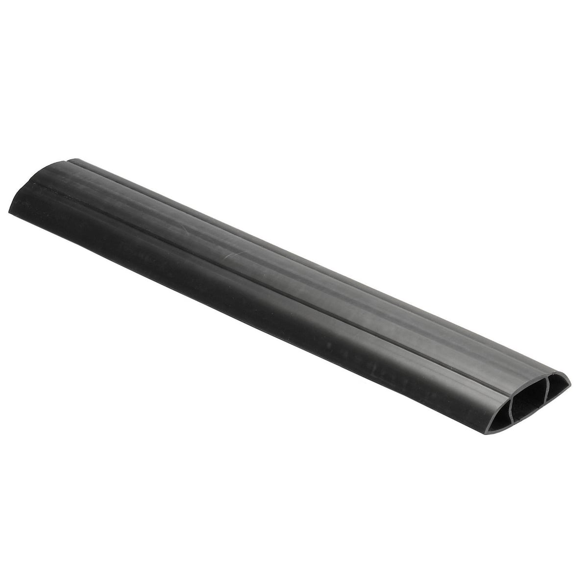 FT10BK5 Size 10 Flexible Heavy Duty Straight Section Standard Channel Cover, 5 ft OAL x 5.6 in OAW x 1.7 in OAH, 1 Channel, Black