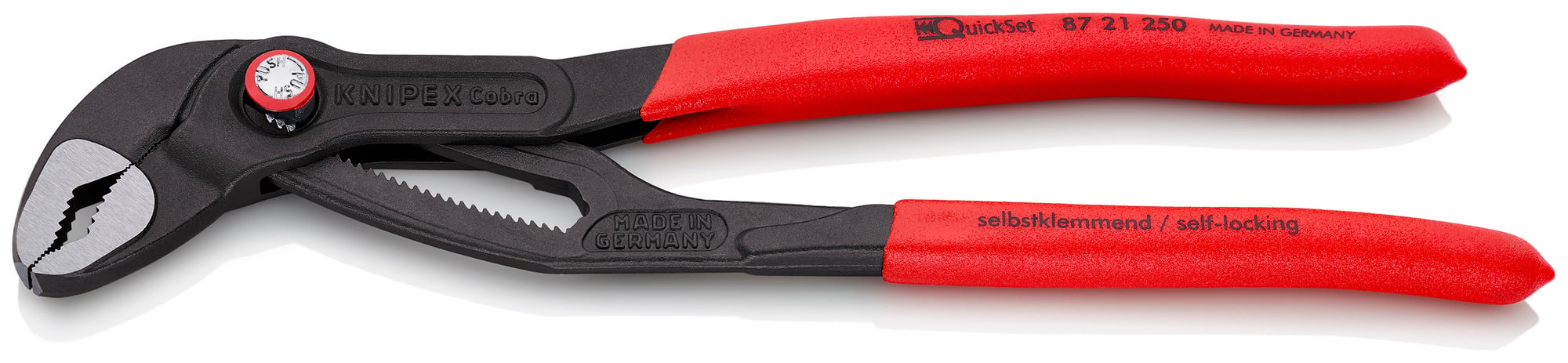 Cobra QuickSet Water Pump Pliers, 10 in., Non-Slip Plastic, Bulk