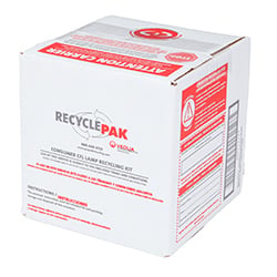 SUPPLY-123 RecyclePak Consumer CFL Recycling Box, 6 in L x 6 in W x 6 in H
